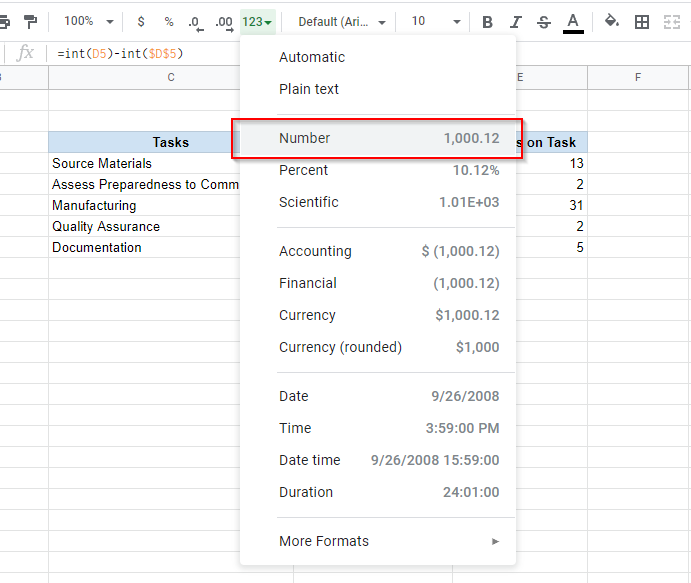 How to Add a Gantt Chart in Google Docs image 4