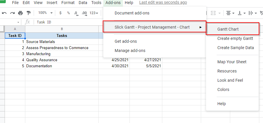 How to Add a Gantt Chart in Google Docs image 13