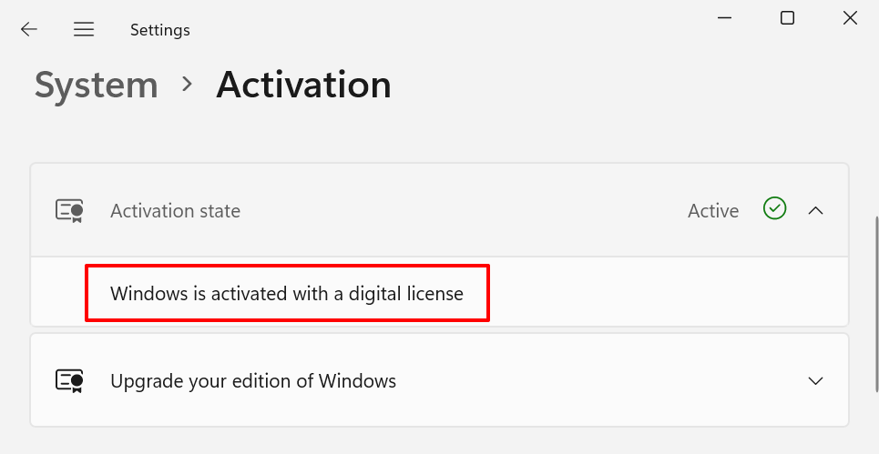 How to know if Windows 11 is activated or not