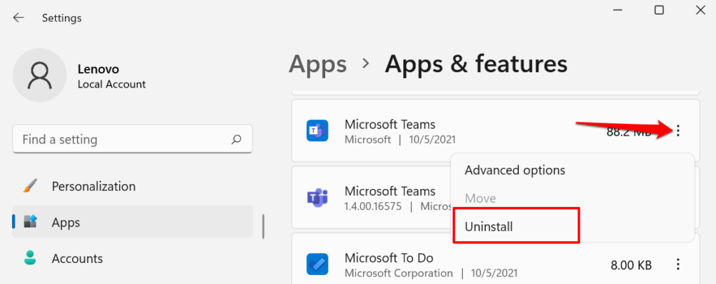 How to Uninstall Apps on Windows 11 image 11