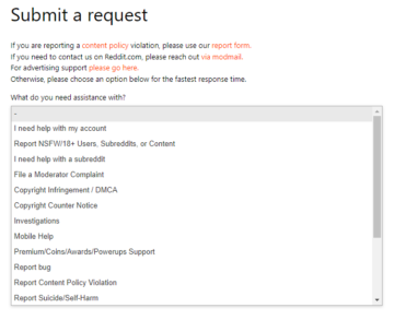 How to Report a Subreddit