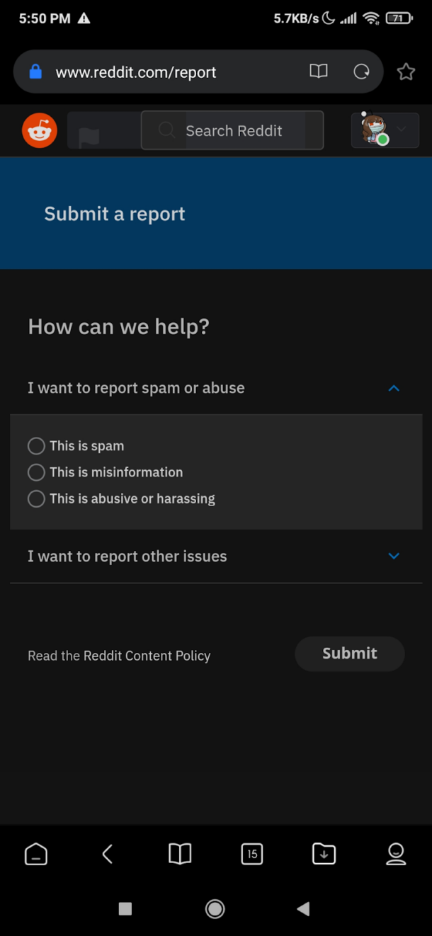 How to Report a Subreddit