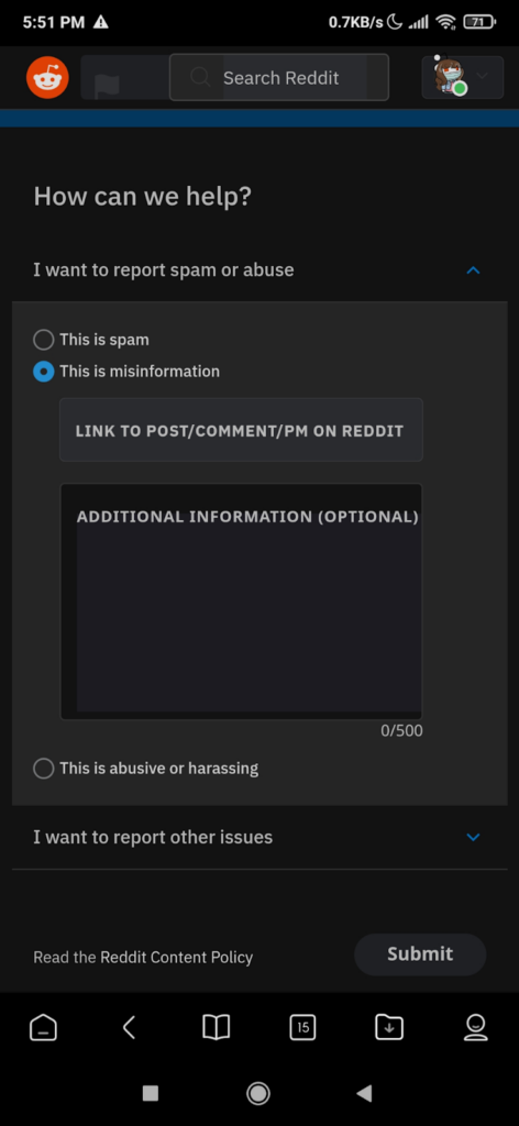 How to Report a Subreddit - 3