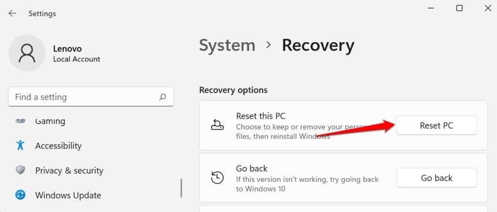 How to Factory Reset Windows 11 image 5