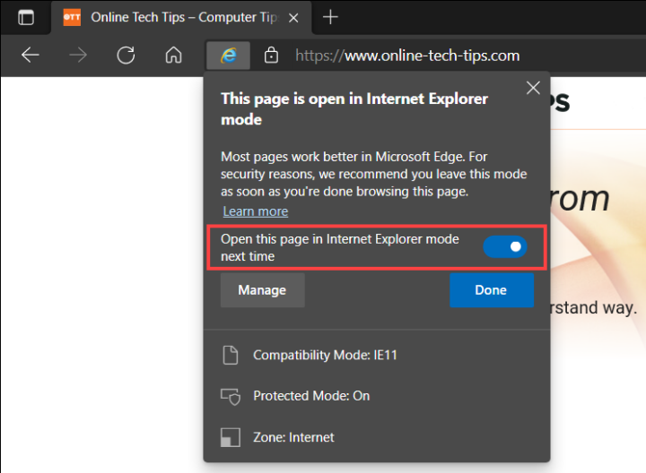 How To Enable Internet Explorer Mode In Edge On Windows 10/11