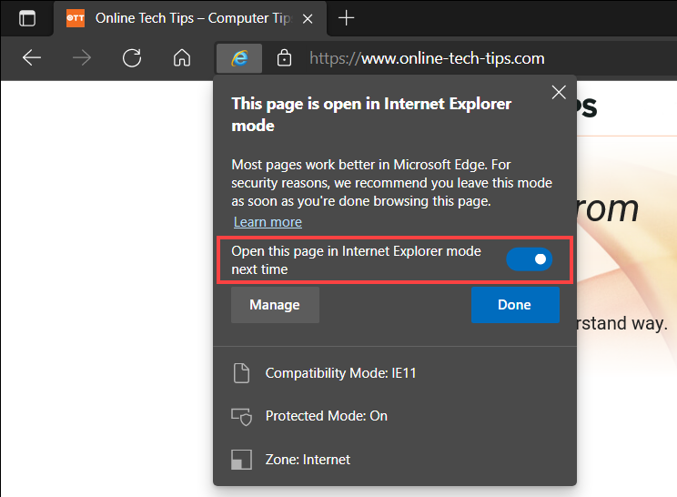 How to Enable Internet Explorer Mode in Edge on Windows 10 11 - 4