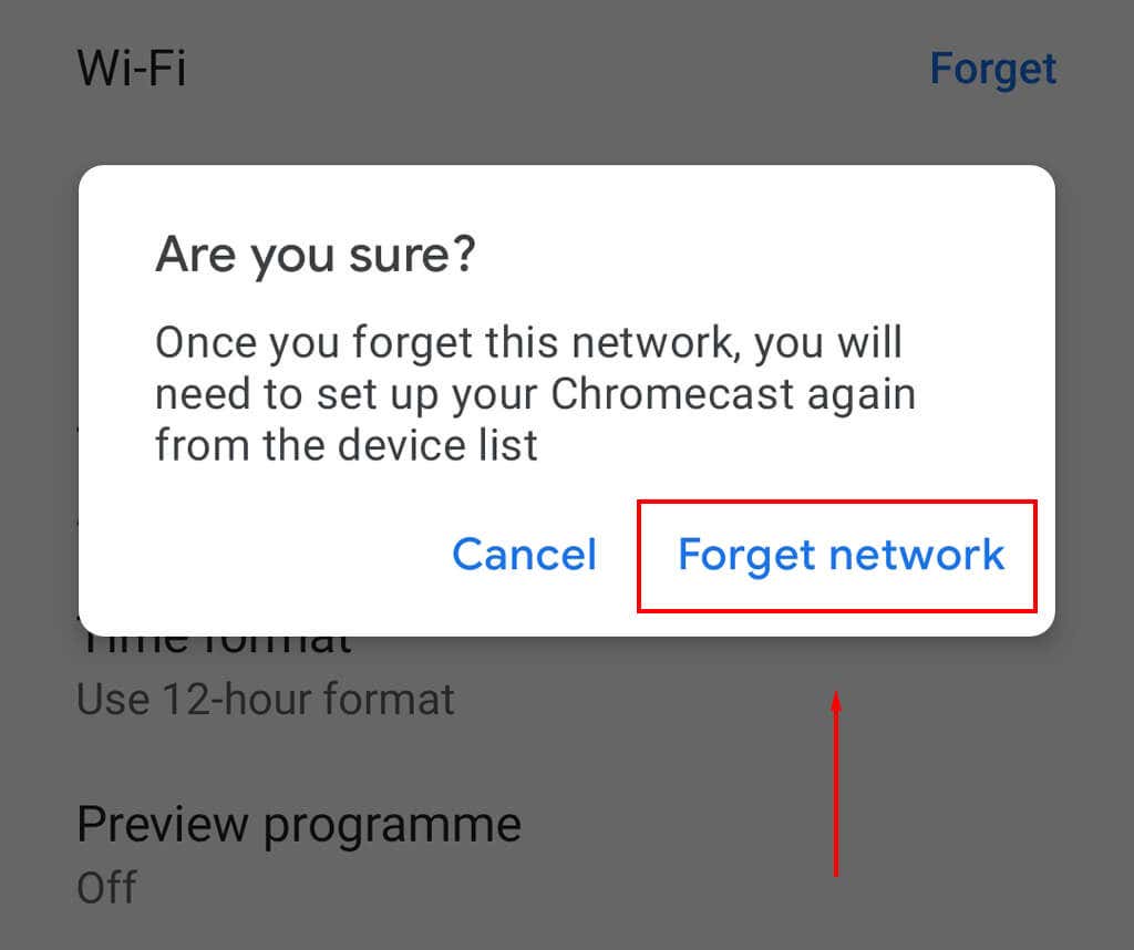 Fix: Sorry, Chromecast Encountered a Network Error image 6