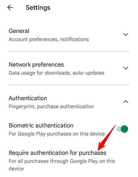 16 play store purchase authentication