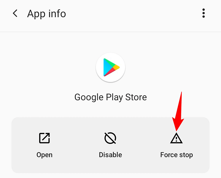 3 force close play store