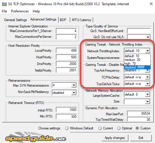 How to Optimize TCP/IP Settings in Windows 10