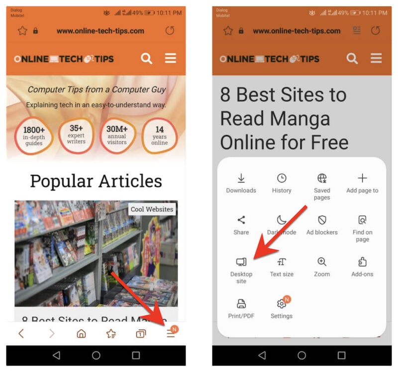 How to Activate Desktop Mode in Any Browser on Android & iOS