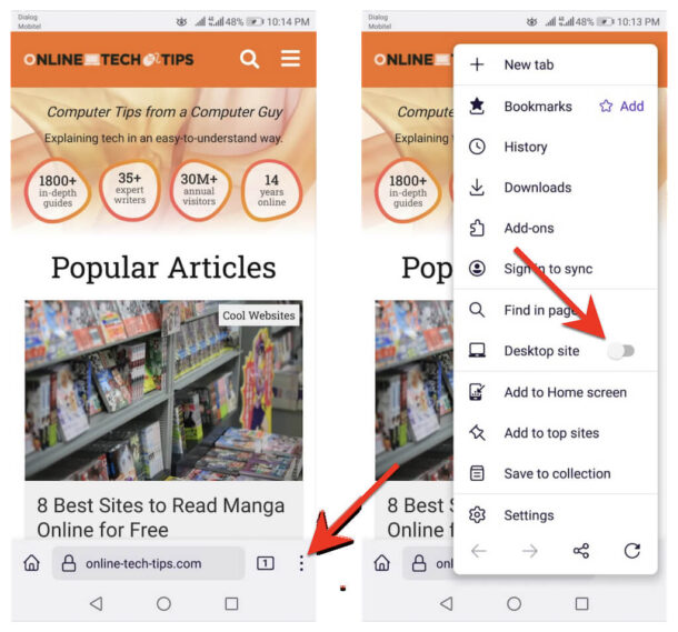 How to Activate Desktop Mode in Any Browser on Android & iOS