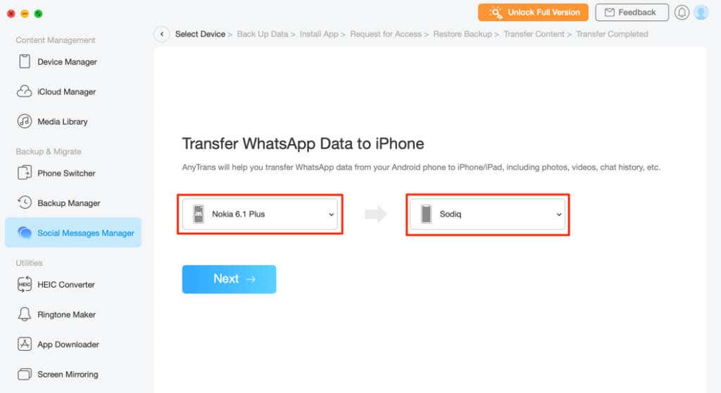 How to Transfer WhatsApp Data From Android to iPhone - 64
