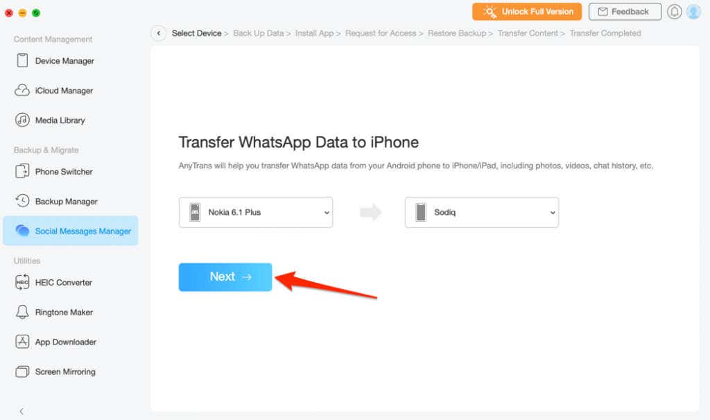How to Transfer WhatsApp Data From Android to iPhone - 39