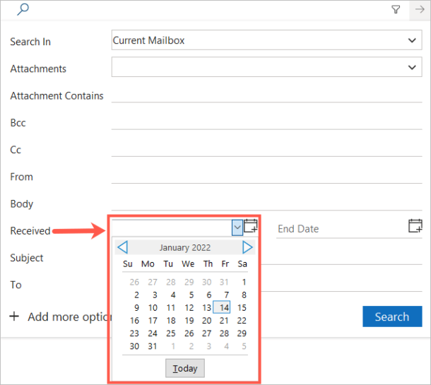 How Do I Search Outlook Emails By Date Range