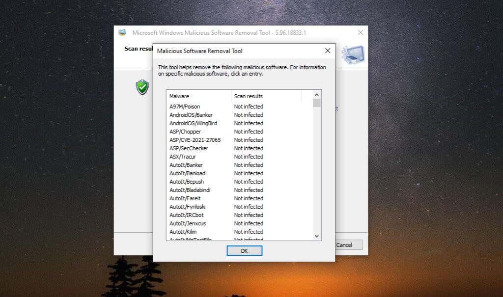 download the new version Microsoft Malicious Software Removal Tool 5.119