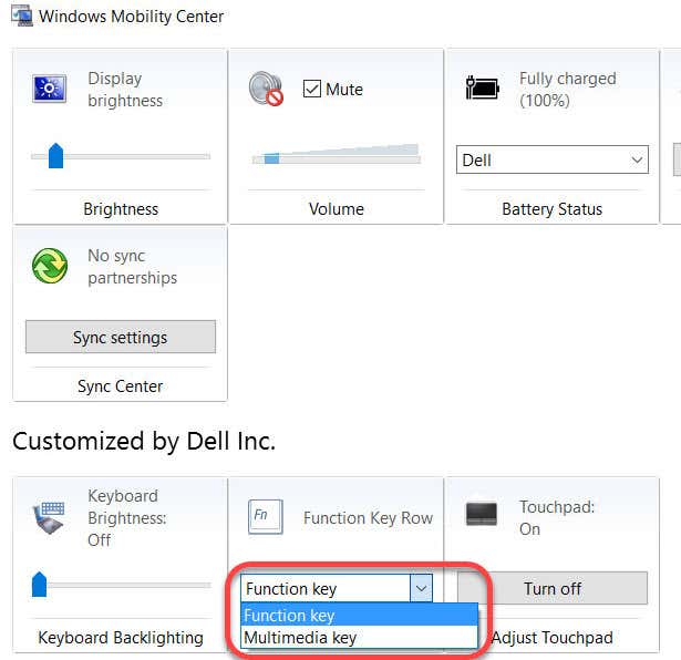 change function keys multimedia