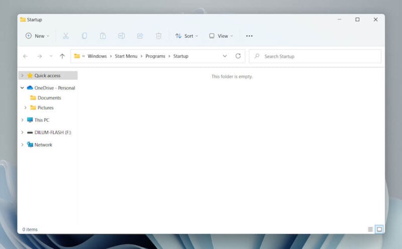 How to Locate the Startup Folder in Windows 11