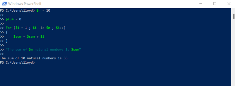 How A Powershell For Loop Can Run A Command Multiple Times 1527