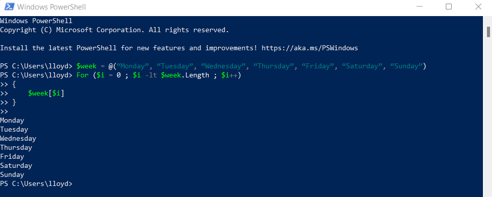 How a PowerShell For Loop Can Run a Command Multiple Times image 5