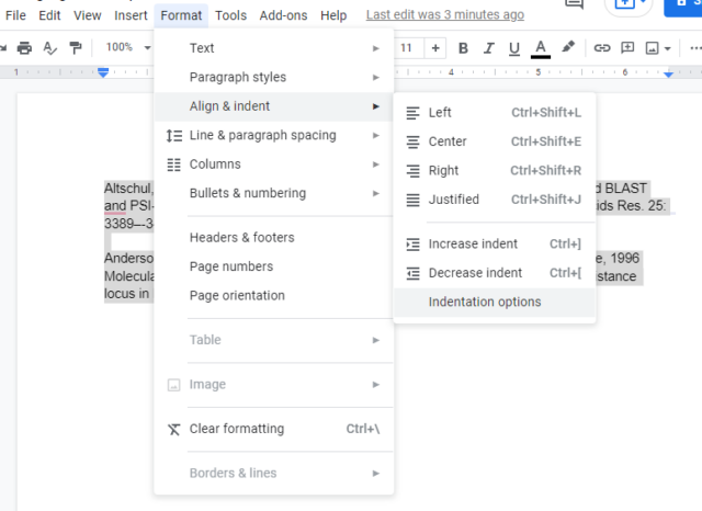 How to Create a Hanging Indent in Google Docs