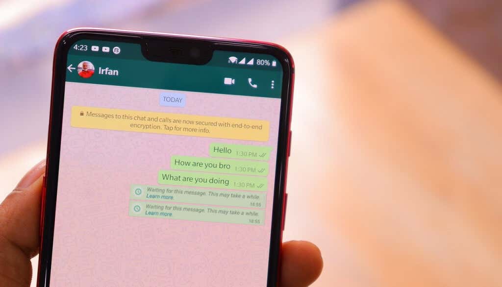 How to Fix Waiting for This Message Error on WhatsApp image 1