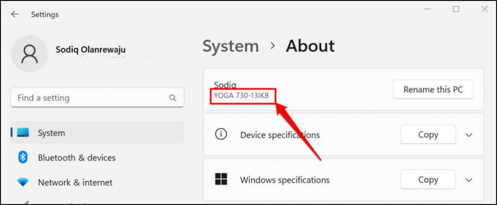 How to Find the Model of Your Computer in Windows - 33