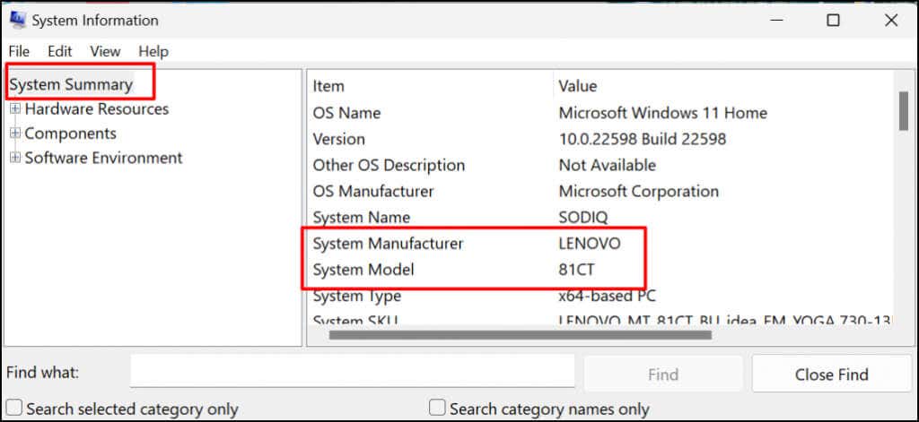 How to Find the Model of Your Computer in Windows - 35