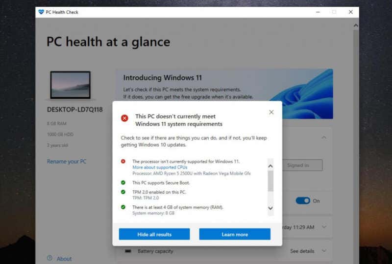 Fix Windows 11 Saying “Your Processor is Not Supported”