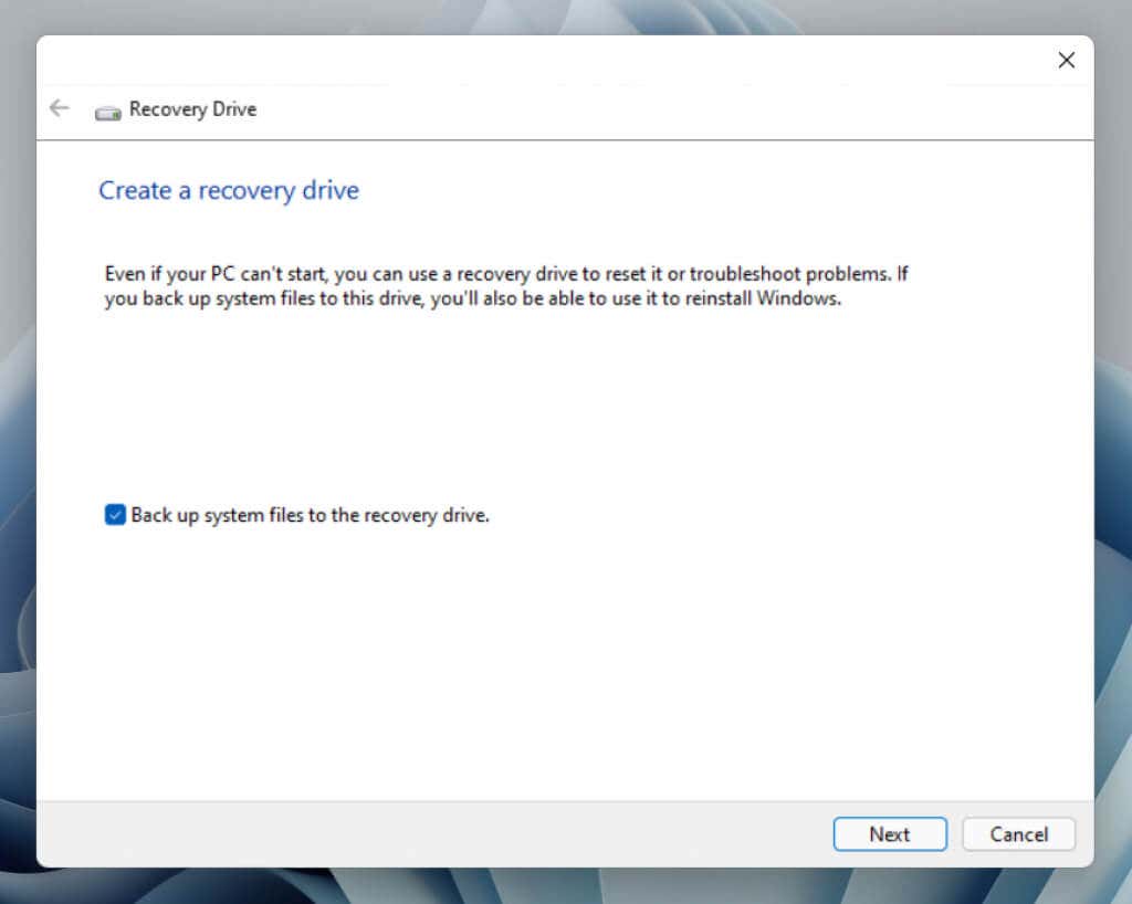 How to Create and Use a Windows 11 Recovery USB Drive - 1