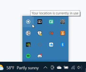 What Does “Your location is currently in use” Mean on Windows?