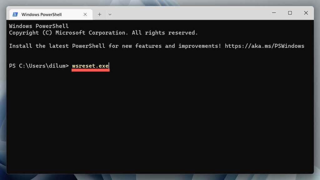 How to Clear Windows Store Cache with WSReset.exe image 6