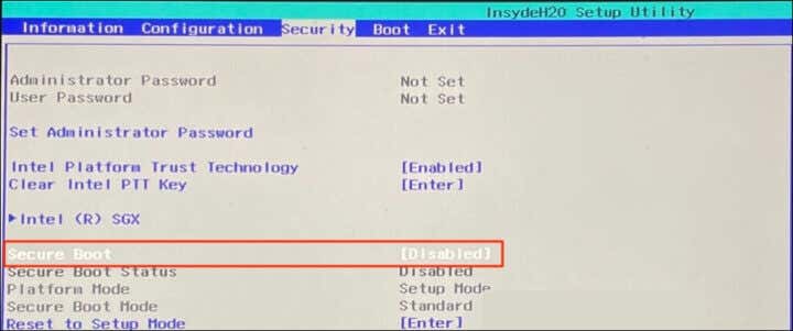 How To Enable Secure Boot For Windows 11