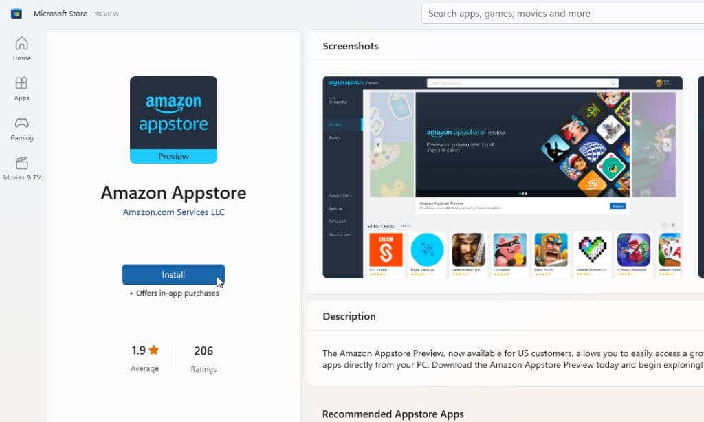 How to Install the Amazon Appstore in Windows 11 - 75