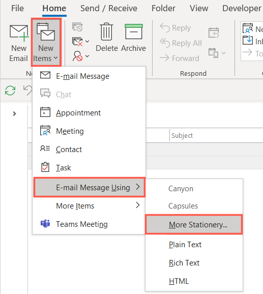 How to Change and Customize the Outlook Theme for Your Emails - 47