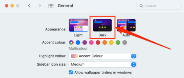 dark mode outlook mac