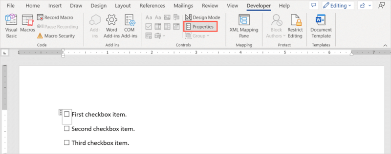 How To Insert Checkboxes In Microsoft Word 4635