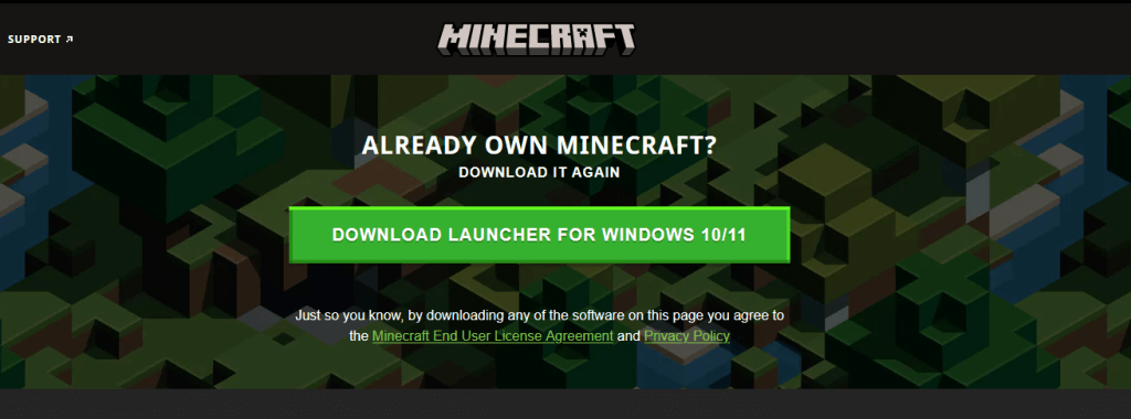 unable to update minecraft native launcher