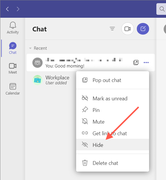 How to Delete a Chat in Microsoft Teams - 91