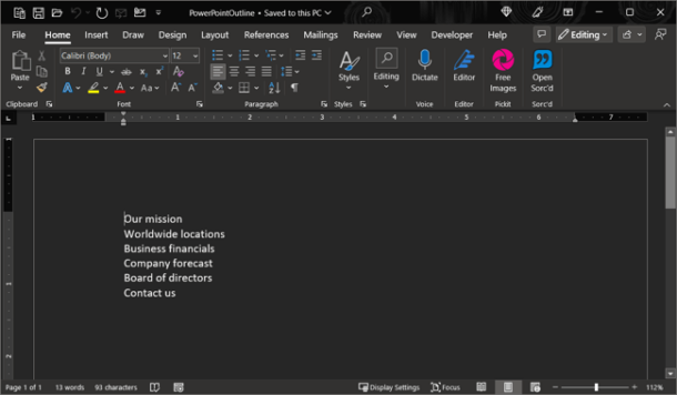 How To Enable And Turn Off Dark Mode In Microsoft Word