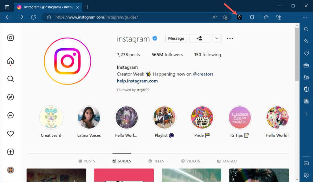 How to Enable Dark Mode on Instagram in Windows image 4