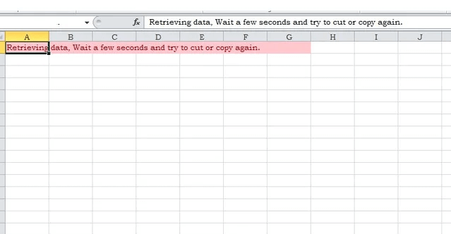 How to Fix  Retrieving Data  Wait a Few Seconds  Error in Microsoft Excel - 9