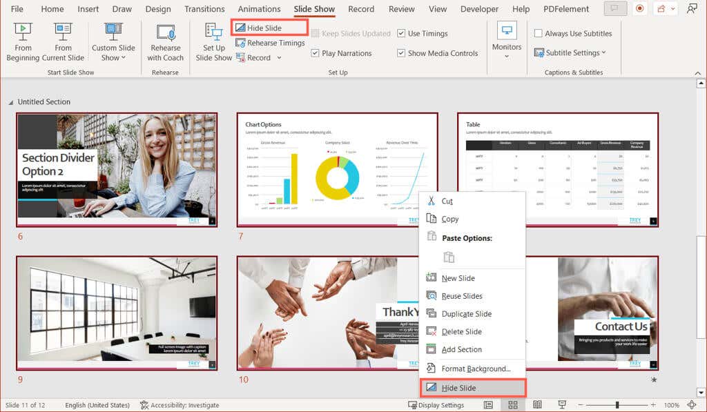 How to Hide a Slide in Microsoft PowerPoint - 41