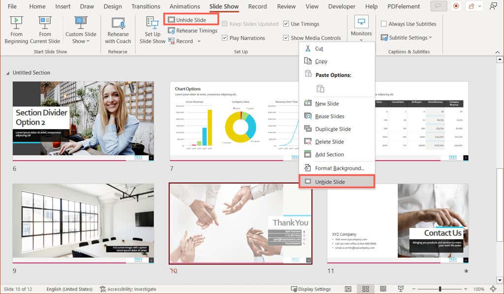 How to Hide a Slide in Microsoft PowerPoint image 5