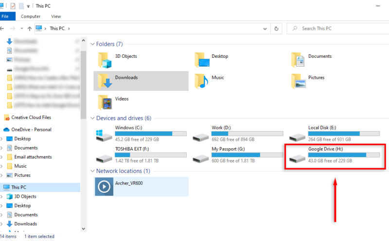 How To Add Google Drive Folder To File Explorer