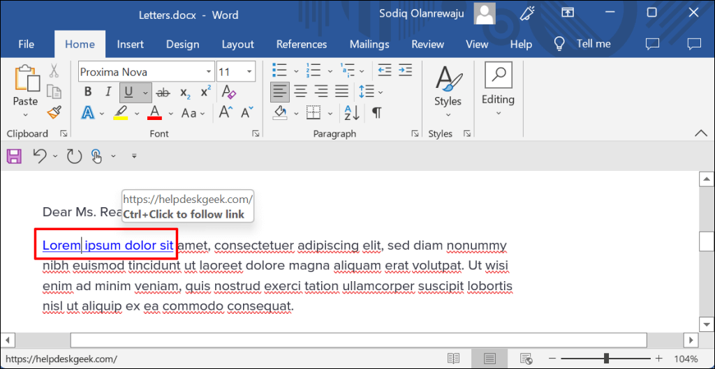 How to Add Hyperlinks in Microsoft Word - 31