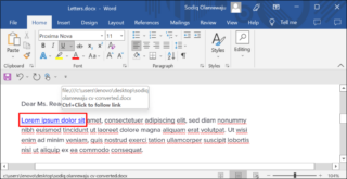 How to Add Hyperlinks in Microsoft Word