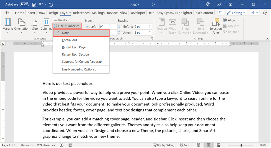 How to Add Line Numbers in Microsoft Word image 7