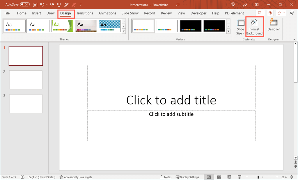How to Change the Background in Microsoft PowerPoint image 1