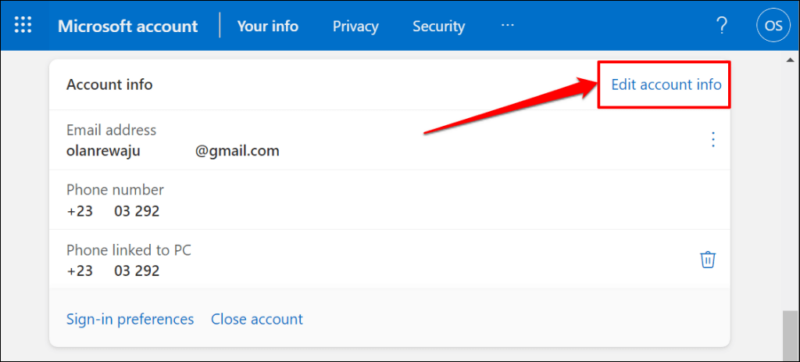 change your microsoft account email